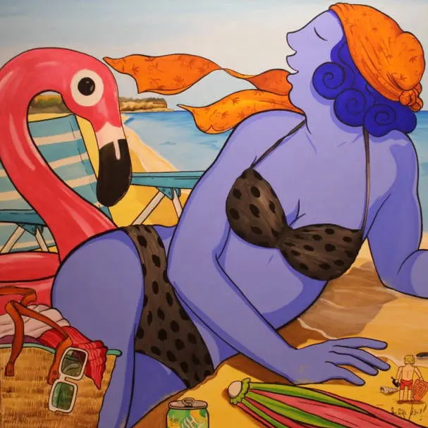 39834 VULL UN "YOGURIN" OLI / TELA 120 X 120