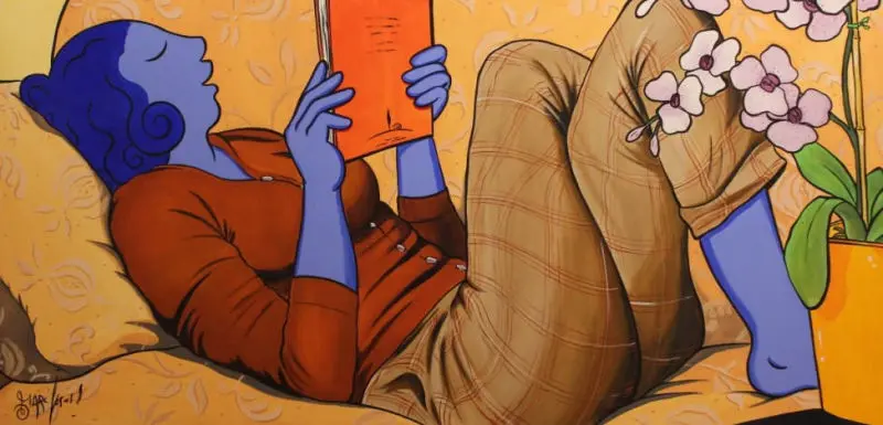 39836 LECTURES D'HIVERN 80 X 160 OLI / TELA