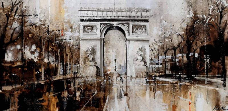 40049 ARC DE TRIOMF PARIS 40 X 80 OLEO