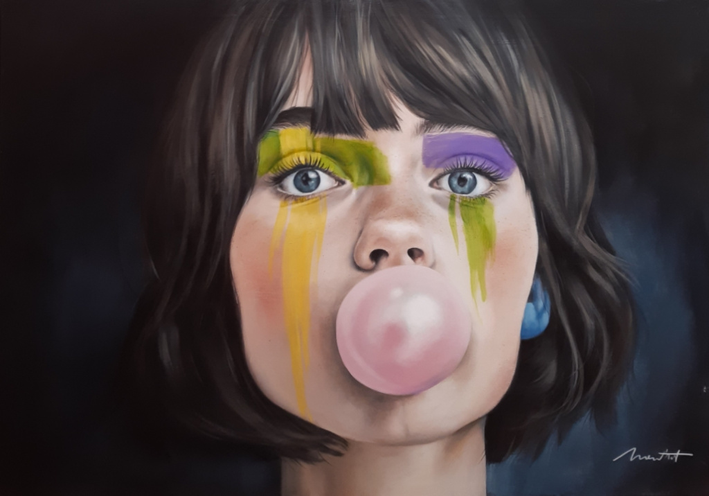 YELLOW, PINK AND GREEN