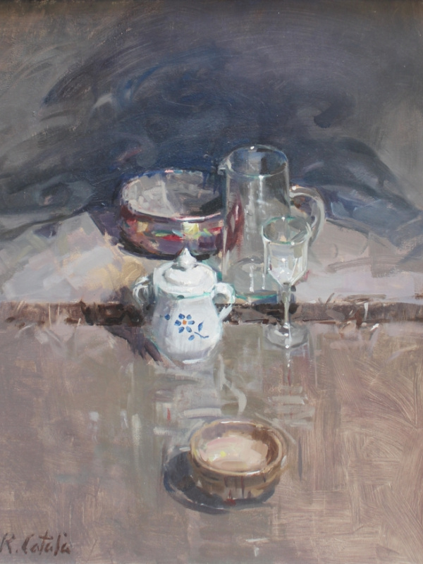 Glasses and porcelain